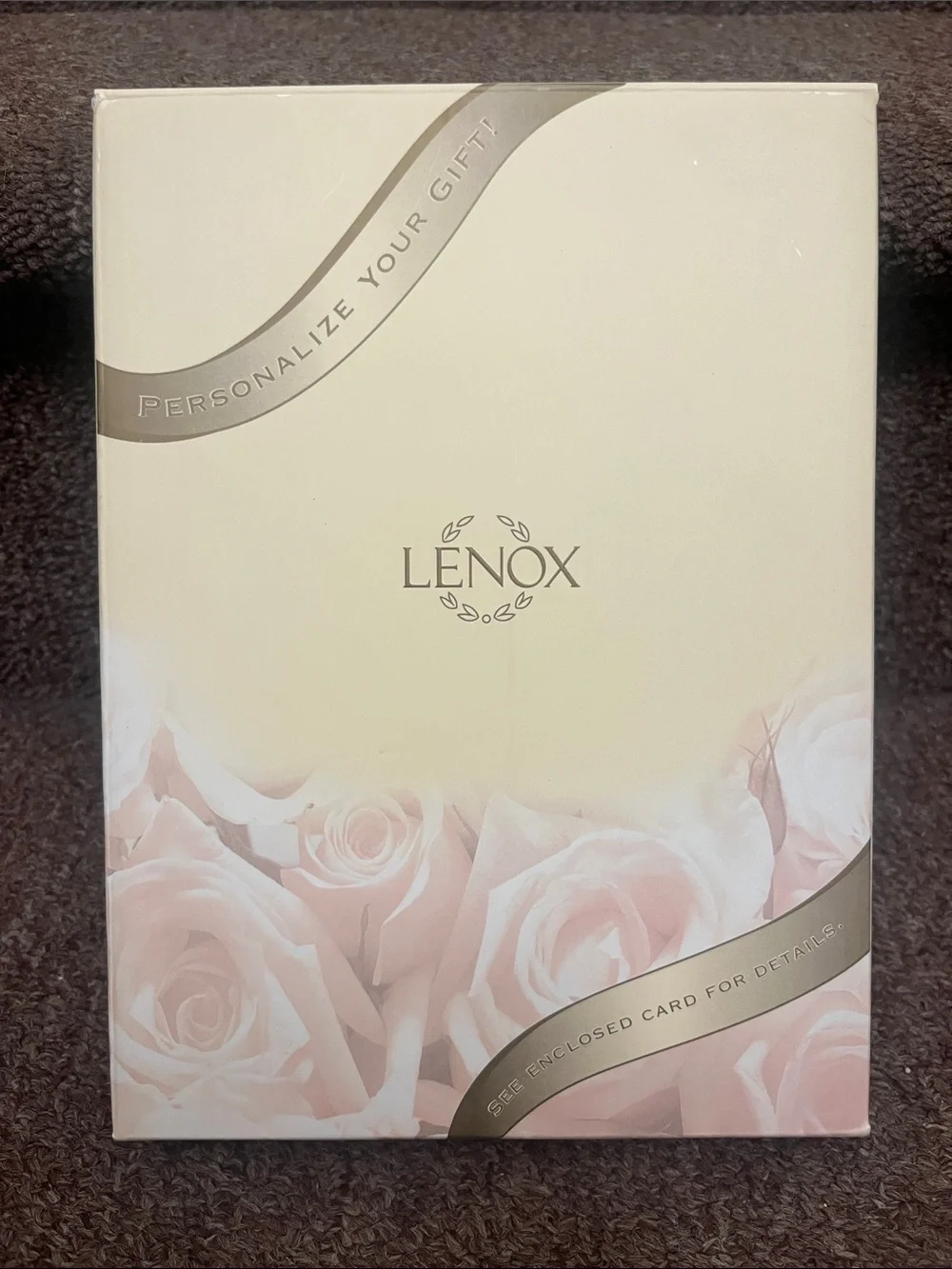 Lenox Ivory Picture Frame with Silver Heart Accent